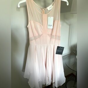 En Creme Cocktail Dress Baby Pink